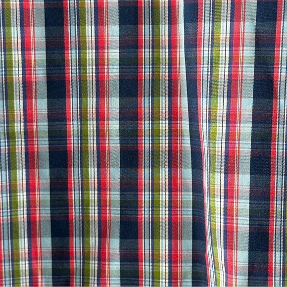 Peter Millar Seaside Finish Plaid Cotton Button Down Men's Size Large - Picture 4 of 8